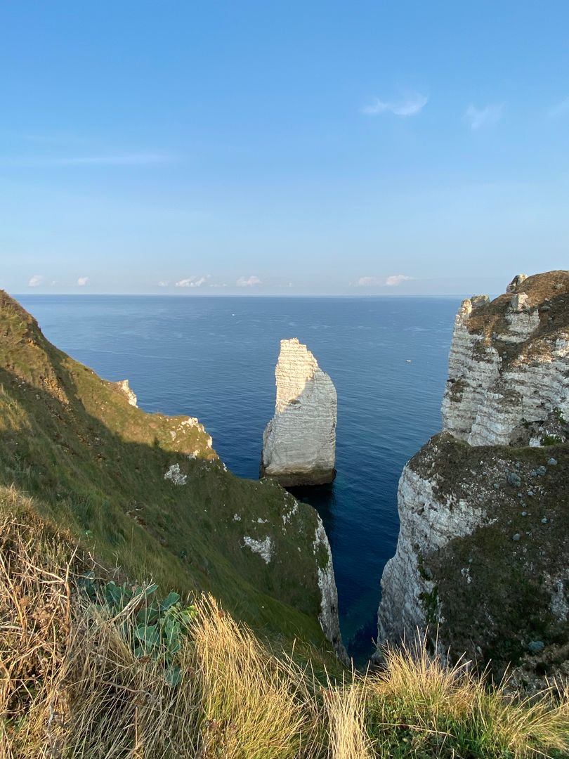 The white cliffs of dover, england.