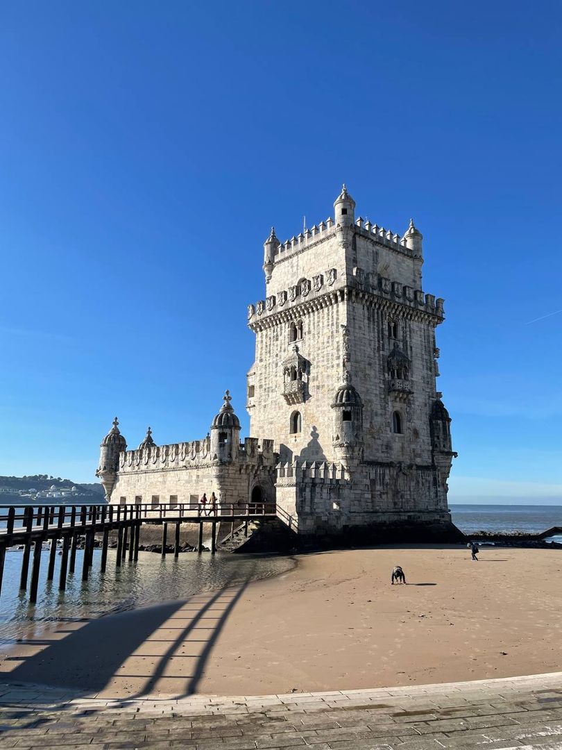 Belém tower in lisbon, portugal.