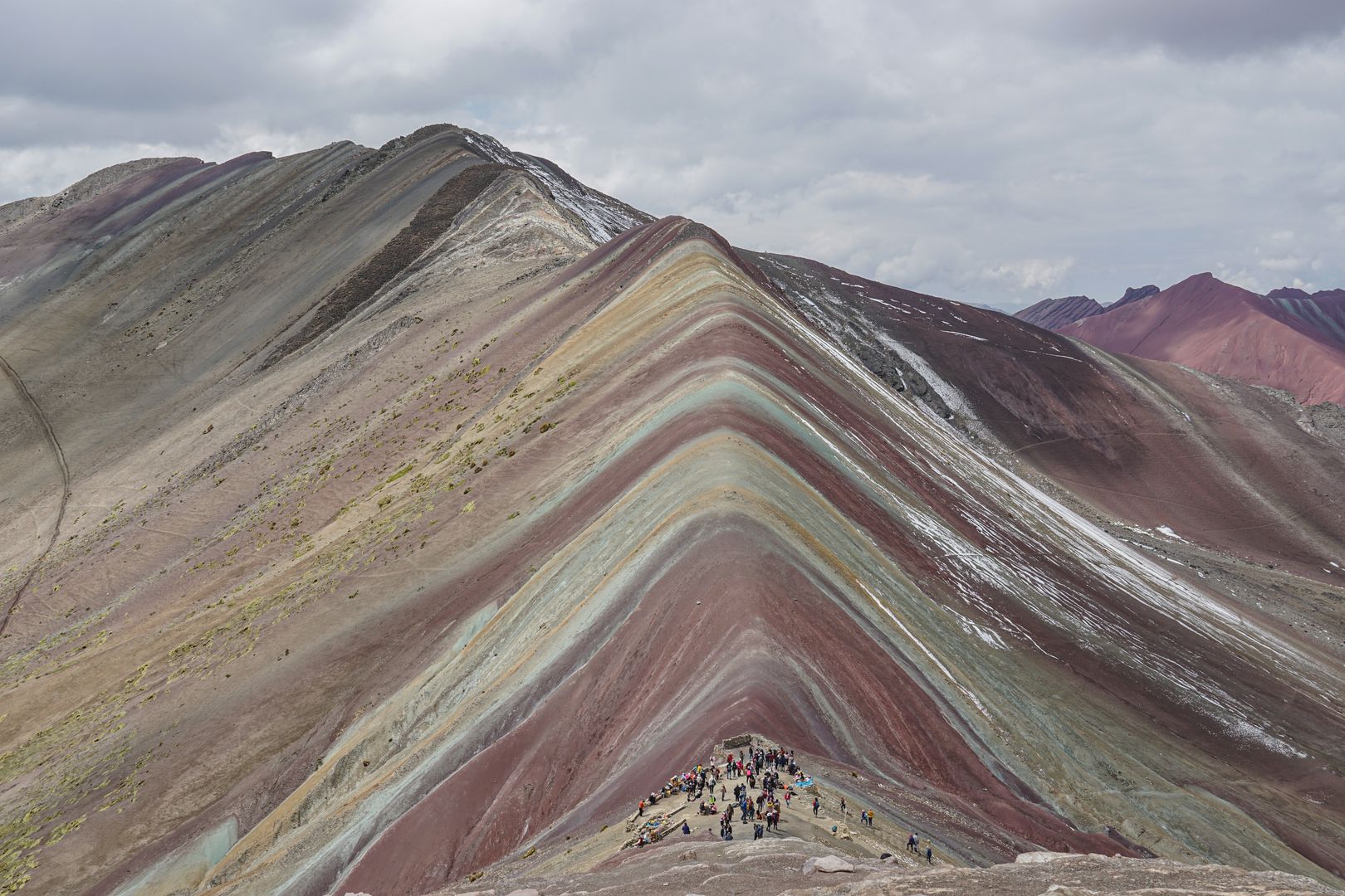 Rainbow mountain, peru.